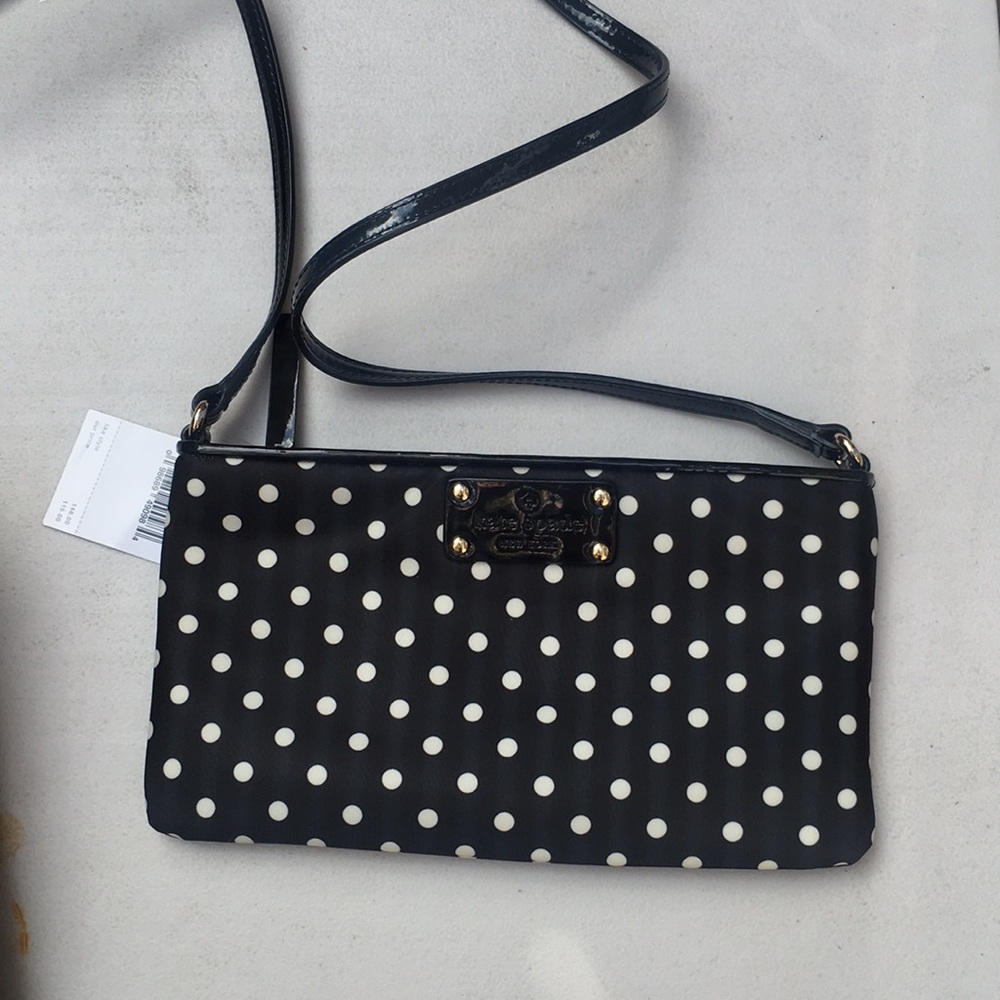 New Kate Spade polka crossbody